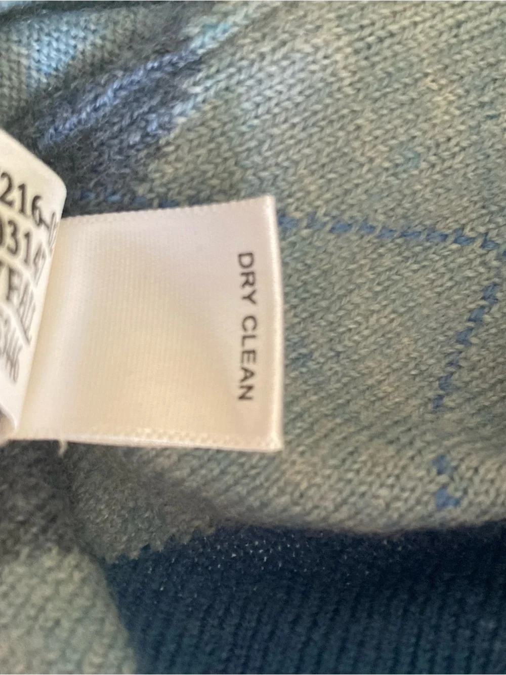 Banana Republic Men’s Blue Argyle Sweater XL